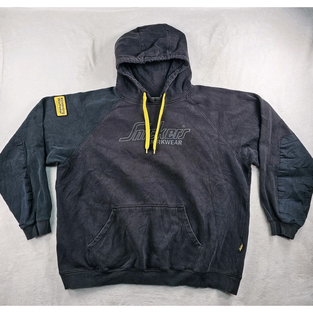 Snickers Workwear 2826 Logo Hoodie Sweater Mens XXL Pullover Workwear Drawstring
